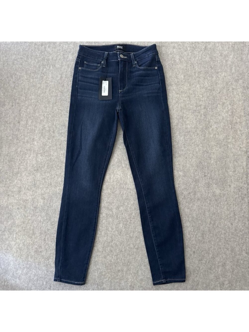 Paige Hoxton Ankle Skinny Jeans Womens 26 Charing Dark Wash High Rise NWT